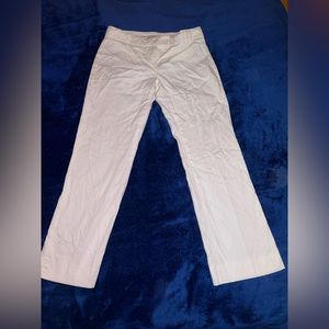 Smart Set | white stripes straight leg dress pants | size 7